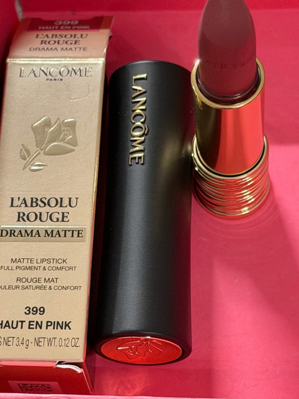 L'Absolu Rouge Drama Matte Lipstick - 399 Haut En Pink